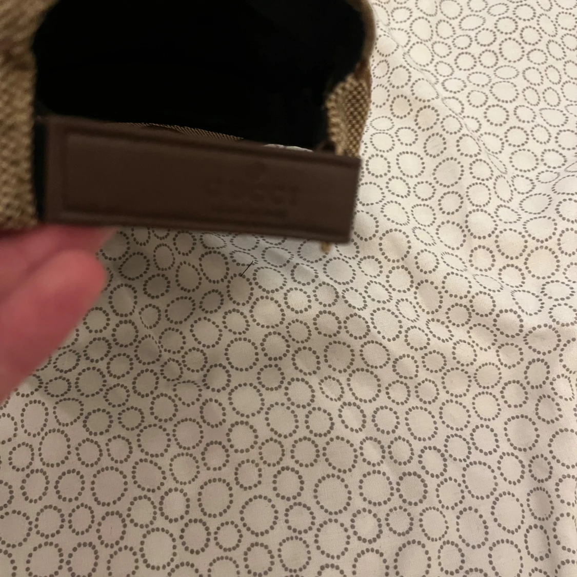 Beige och brun keps från Gucci - 2