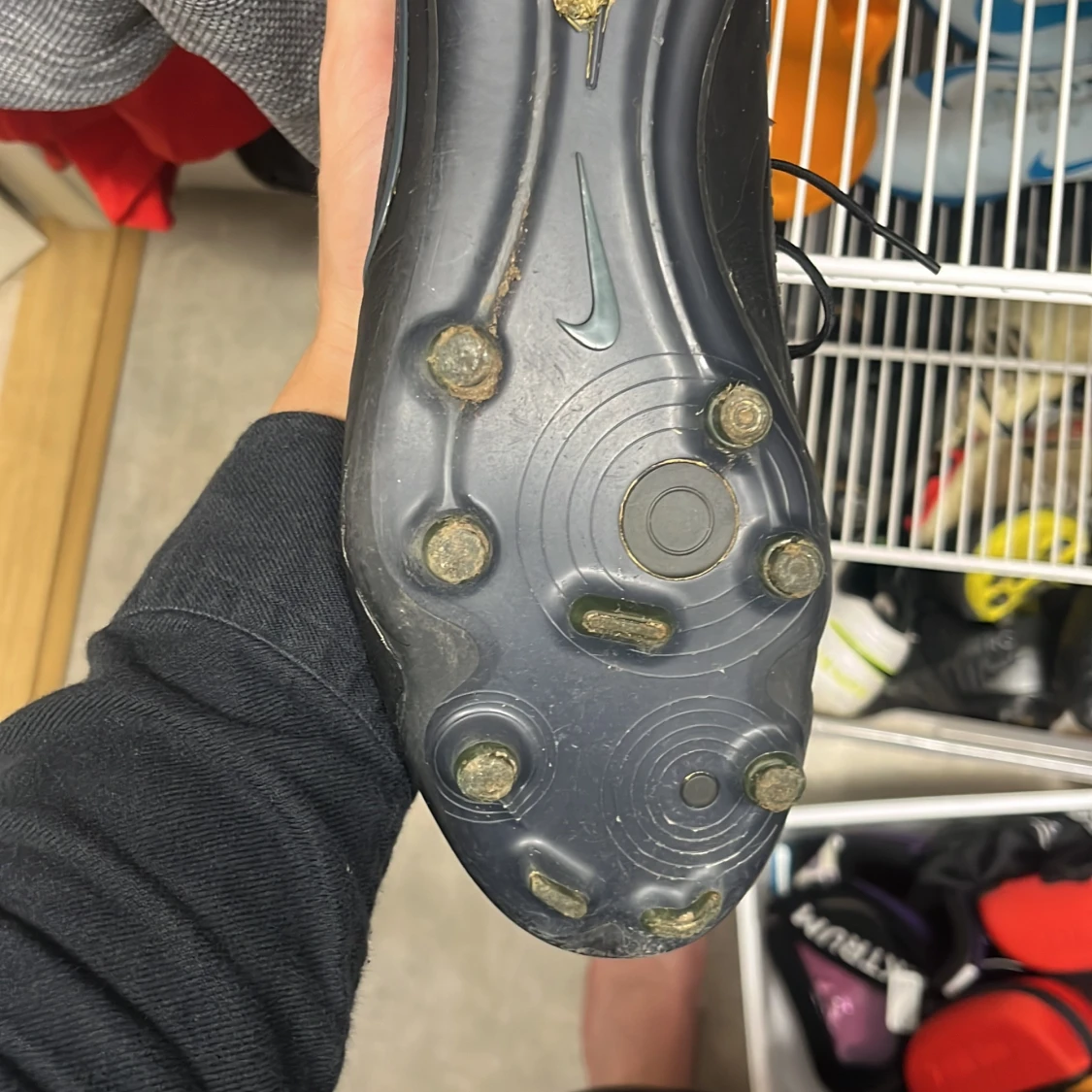 Nike Tiempo svarta fotbollsskor - 4