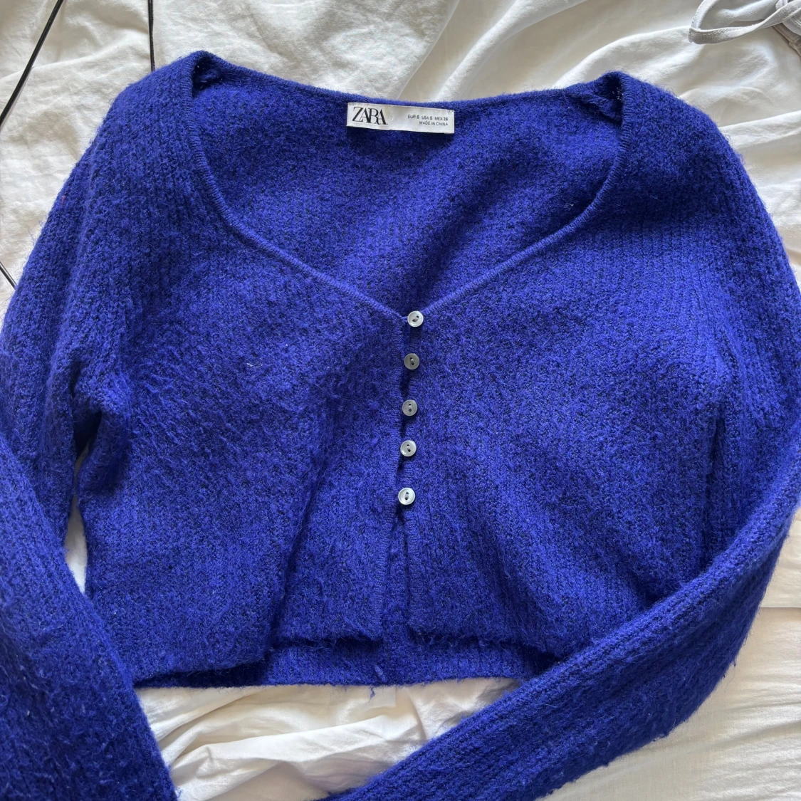 Lila croppad kofta från Zara - 2