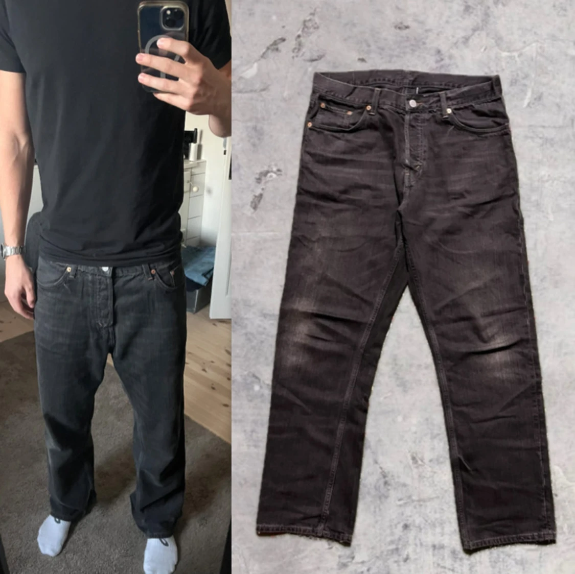 Weekday |Space relaxed straight jeans | 32/32
