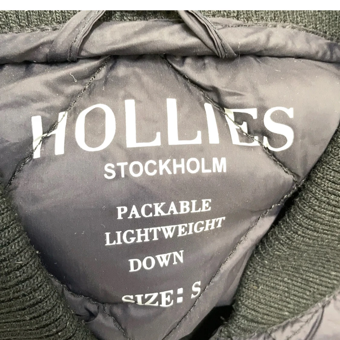 Svart quiltad dunjacka Hollies S - 2