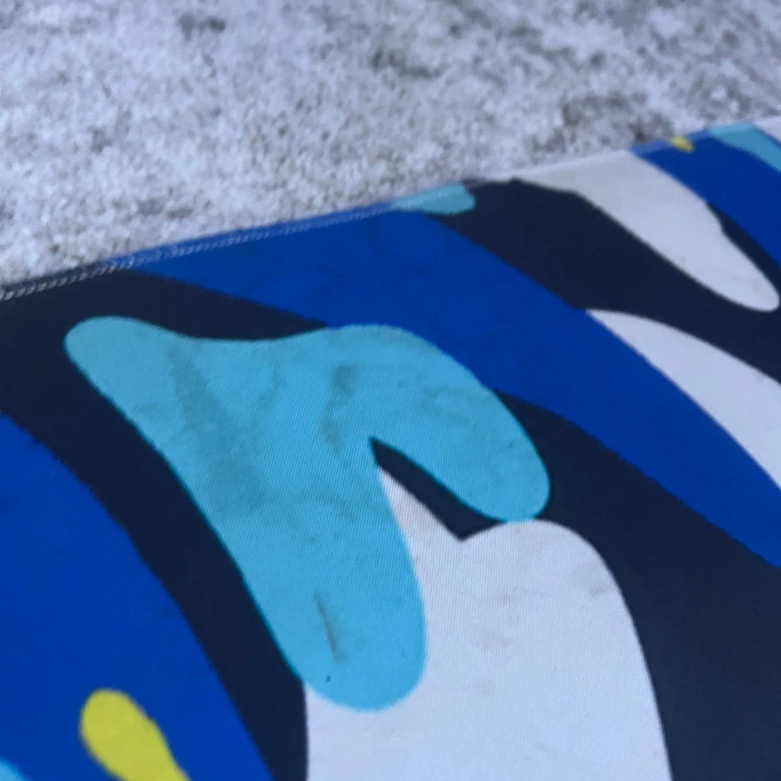 Blå och vit musmatta - 3