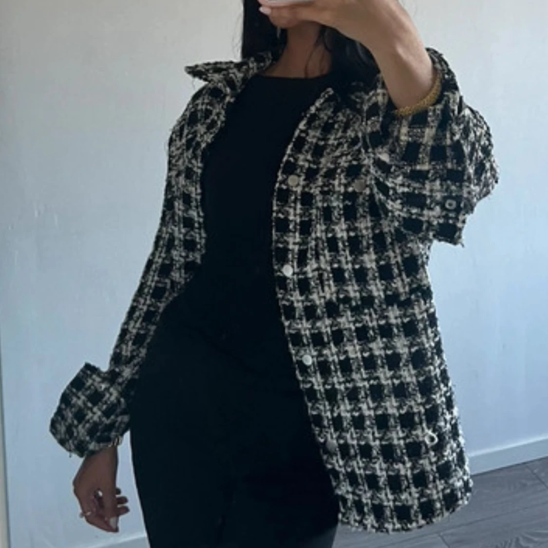 Rutig jacka/kappa  - 1