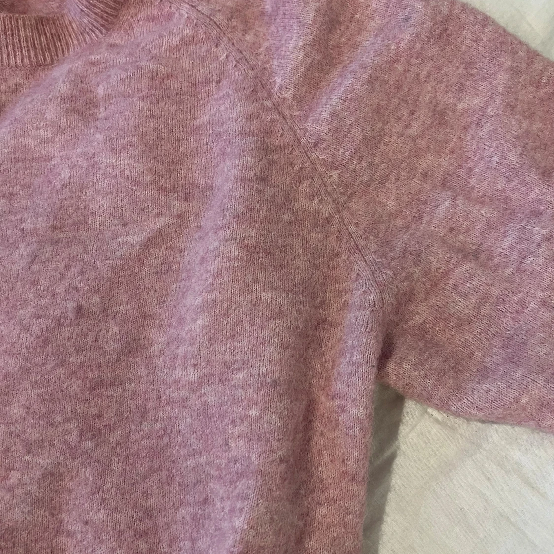 Trekvartsärmad stickad tröja - 3