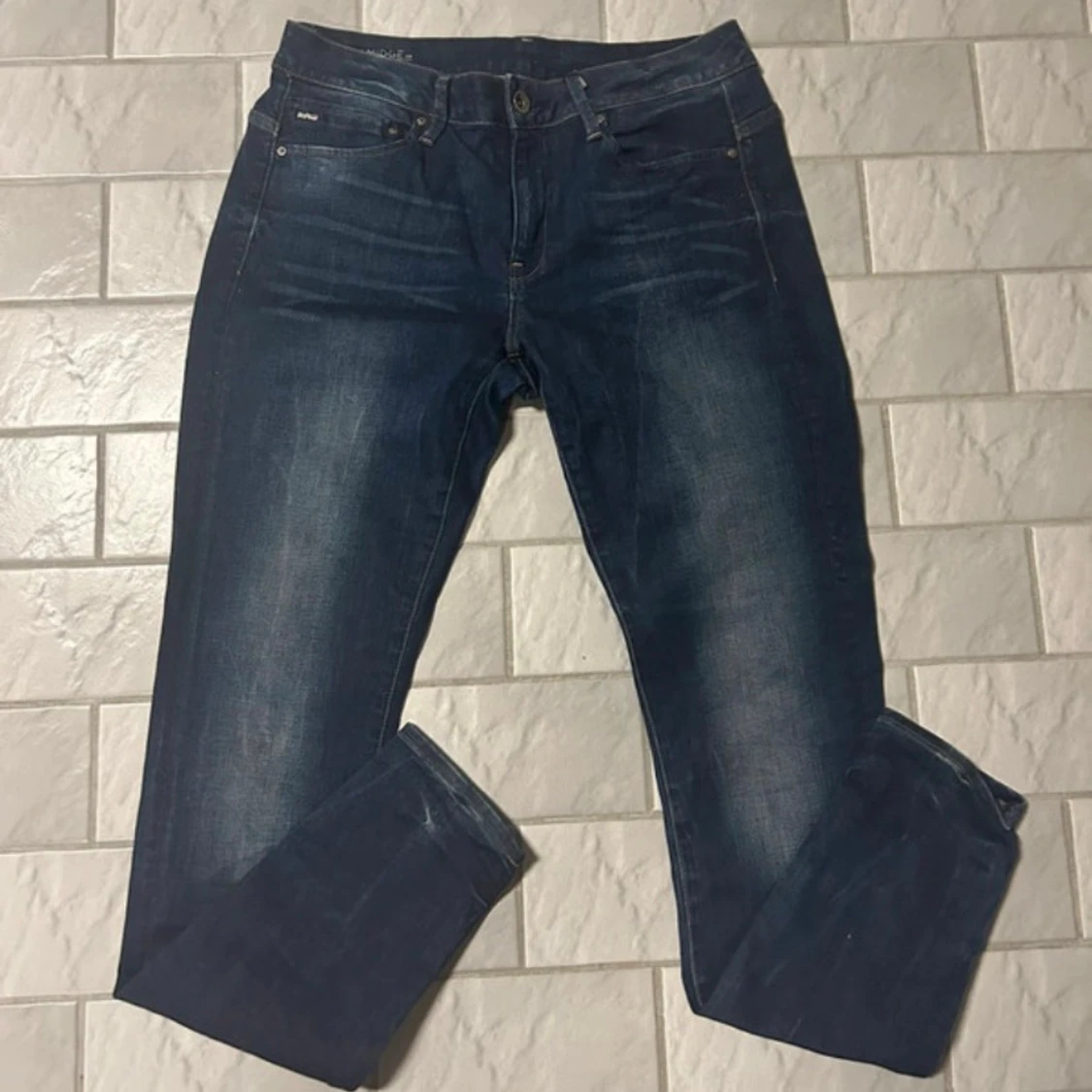 Mörkblå skinny jeans från G-Star RAW - 1