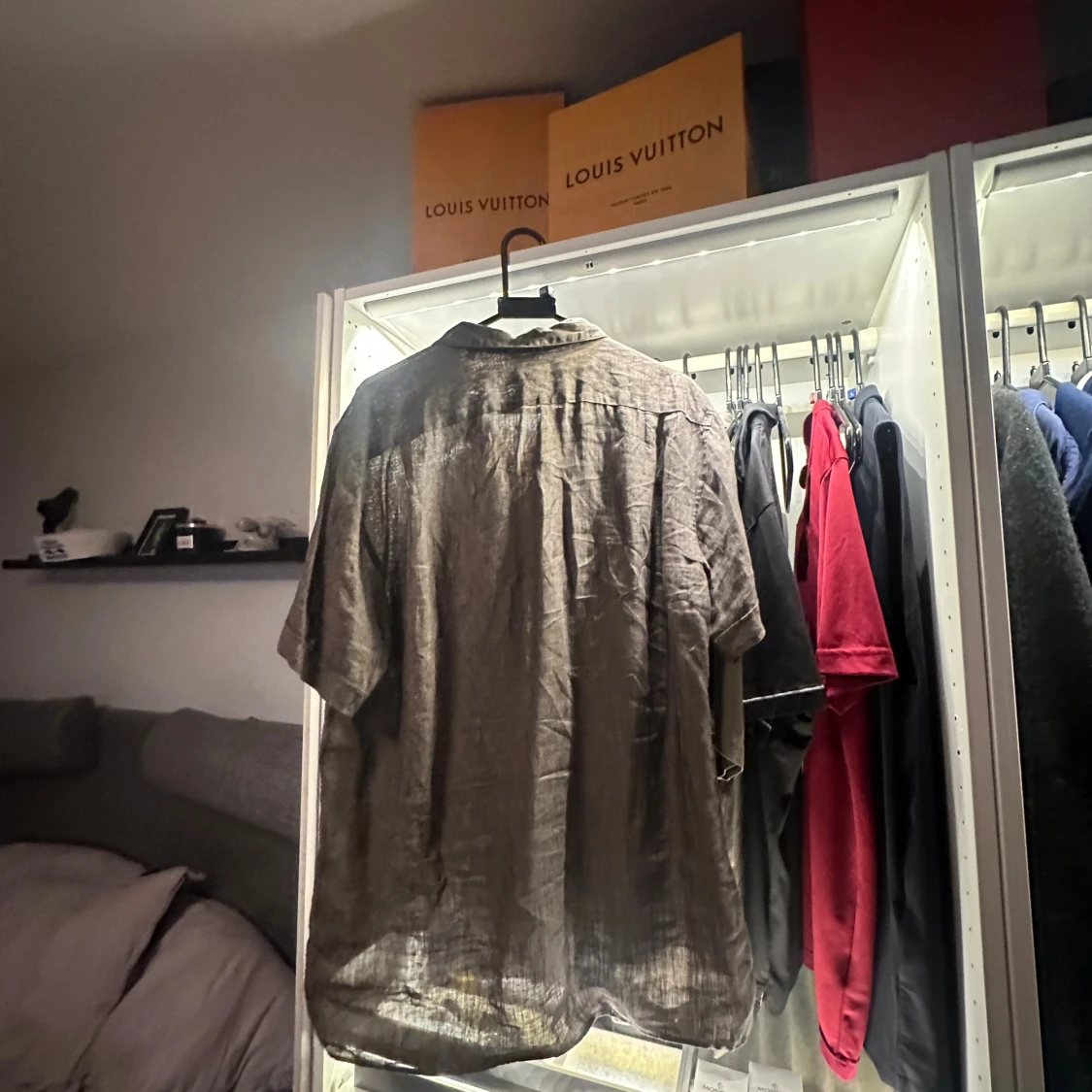 Brun linneskjorta från Stenströms L - 2