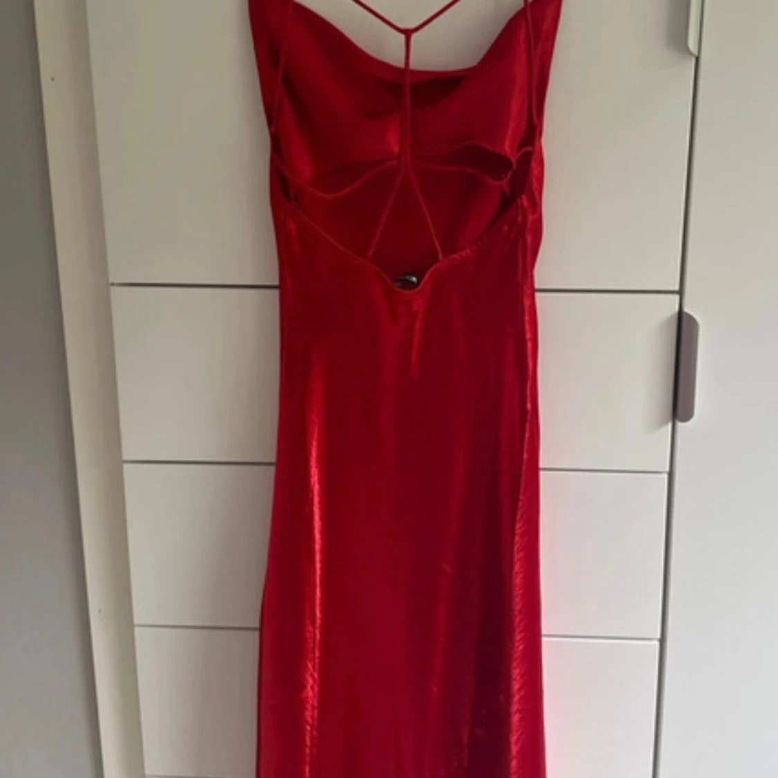 Röd långklänning från Gina Tricot - 1