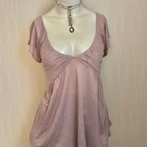 Ljuslila/beige  babydoll top   - Ljuslila/beige  babydoll top  