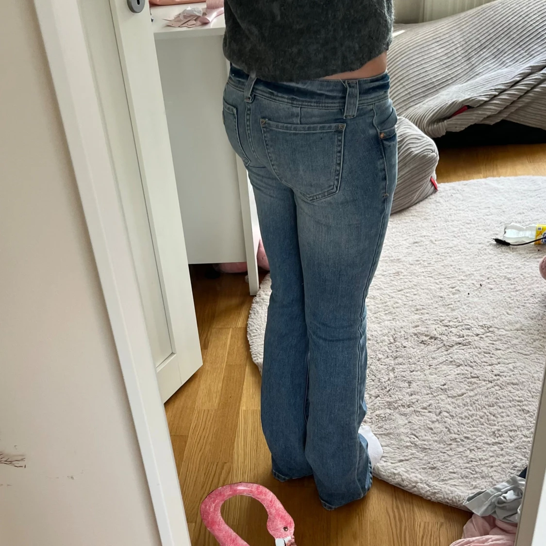 Blå bootcut jeans Abrand - 3