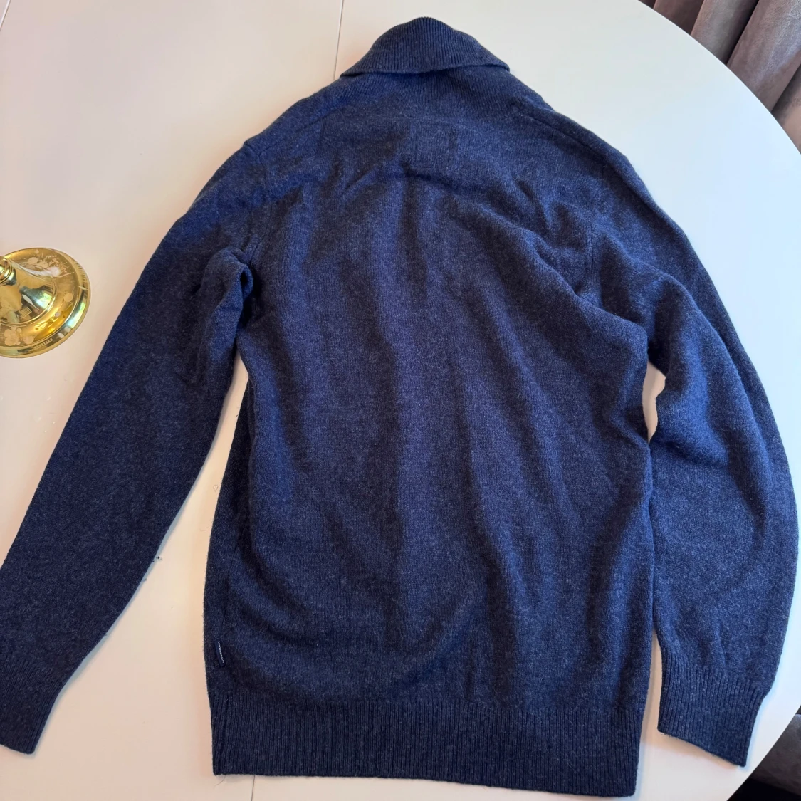Lindbergh  kofta i 100% merinoull, mörkblå, strl M - 1