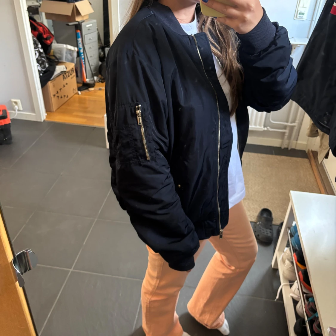 Mörkblå bomberjacka - 2