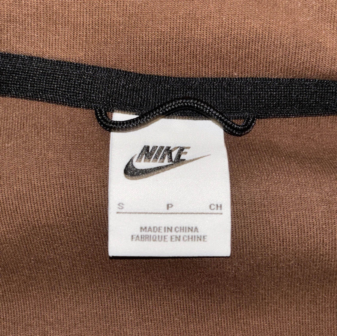 Brun Nike hoodie med dragkedja S - 3