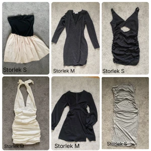 Klänningar - Hör av dig vilken eller vilka du vill köpa!🪩💌 Köper du flera skickas det i samma paket och frakten blir billigt!