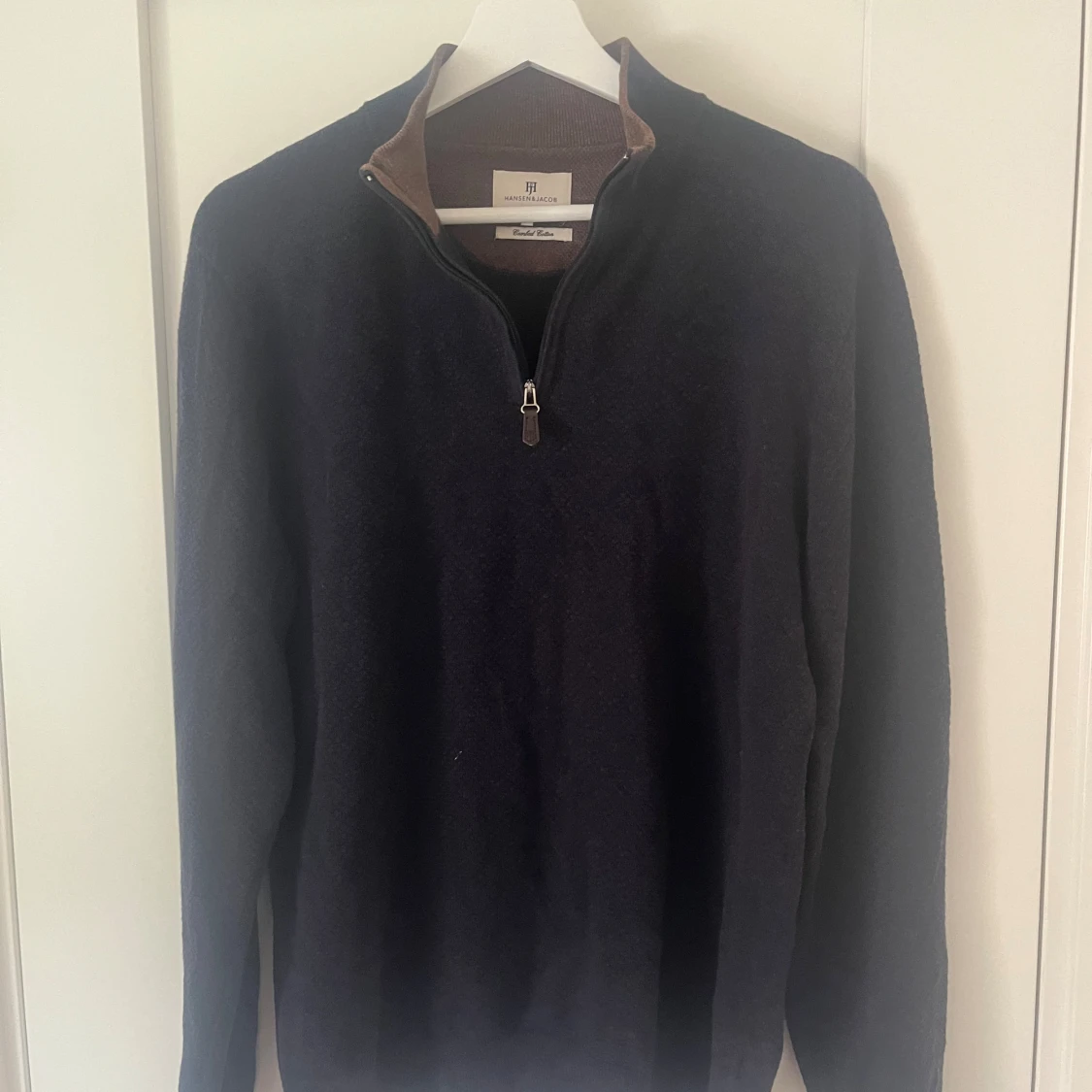 Mörkblå half zip-tröja Hansen & Jacob - 2