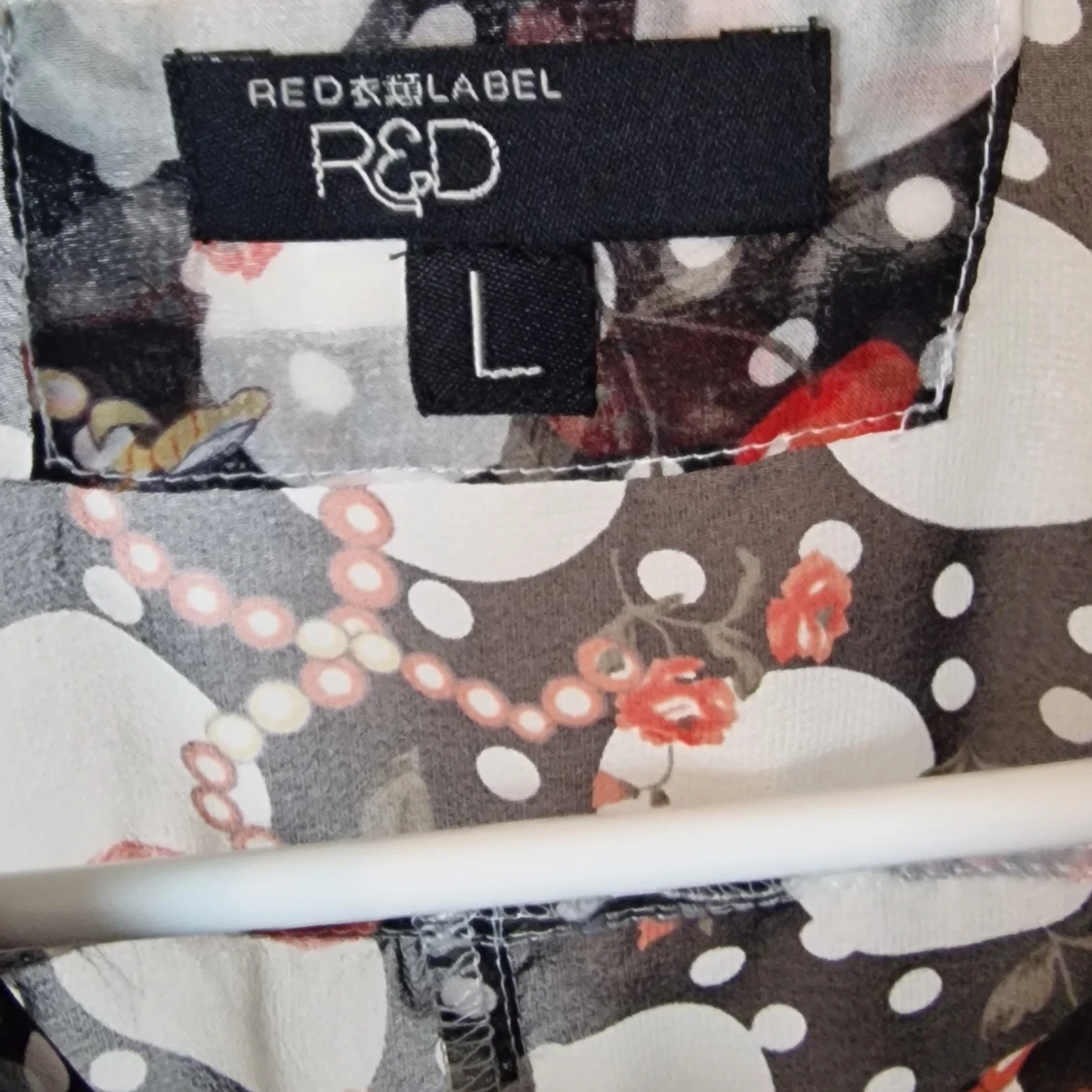 Mönstrad kortärmad blus från Red Label - 2