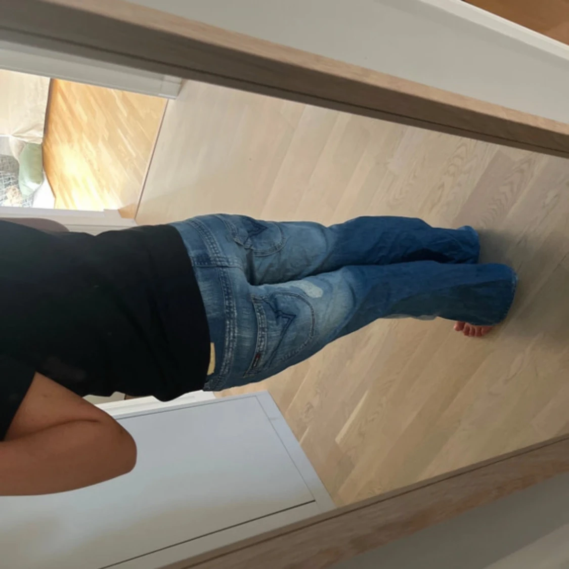 unika lågmidjade bootcut jeans - 2