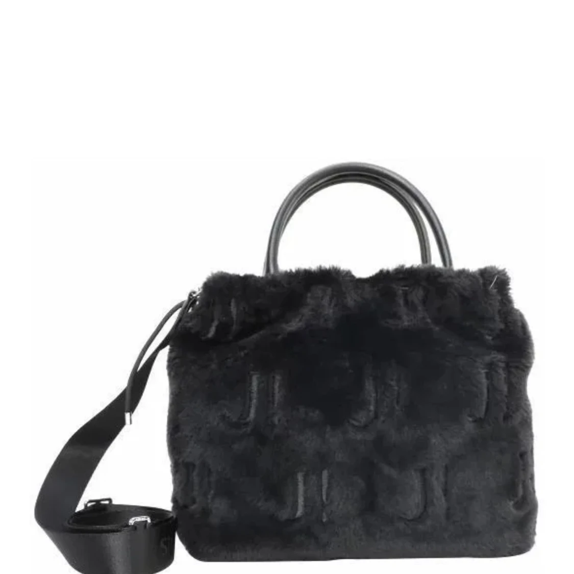 Svart pälsig Joop! väska 