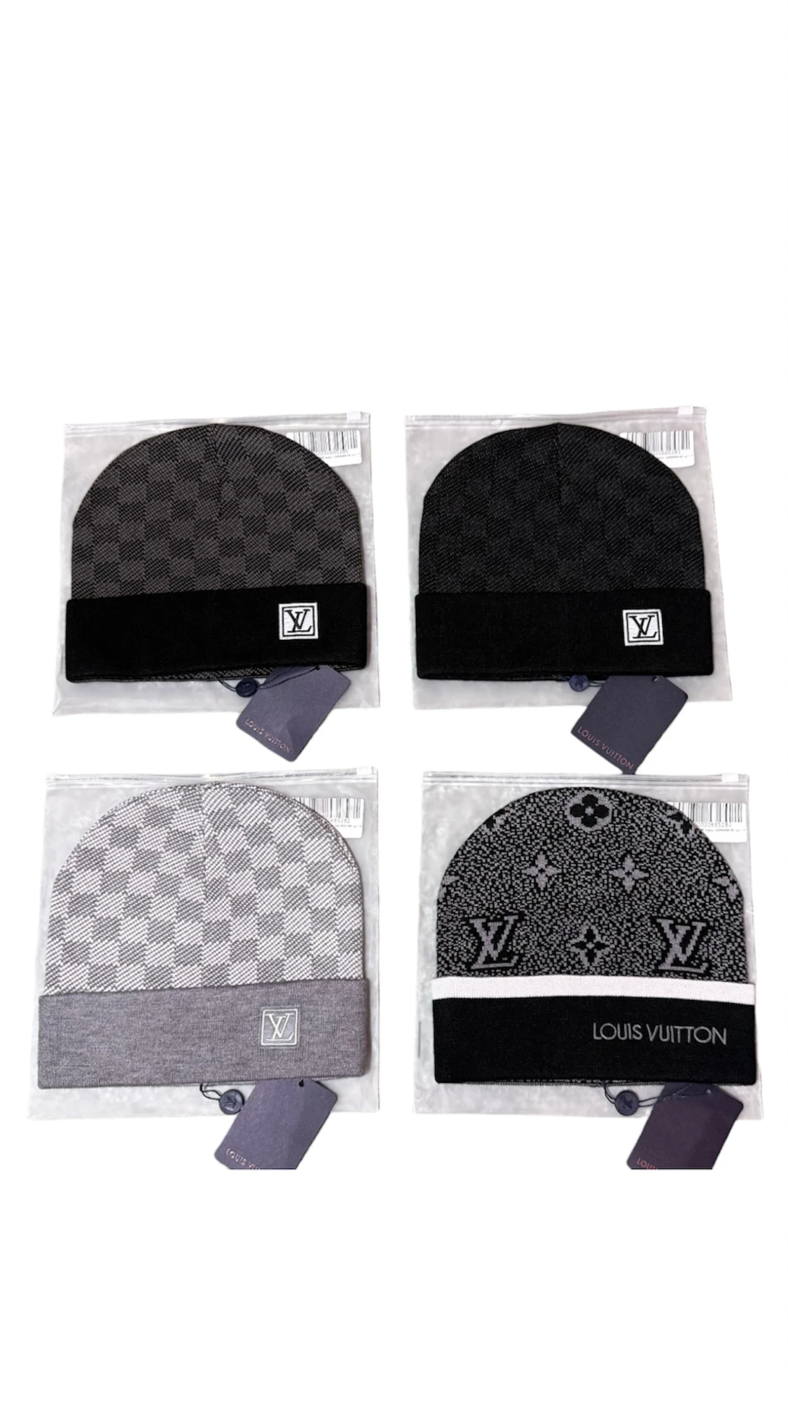 Louis Vuitton rutig väst i svart/grå