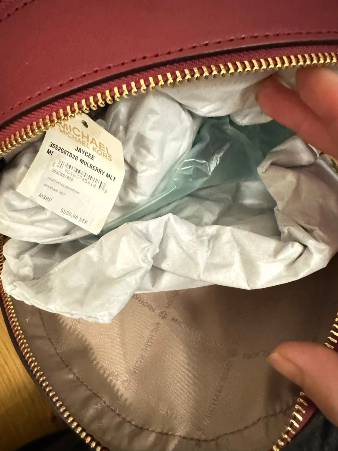 Michael Kors Jaycee backpack väska signatur logo medium ryggsäck - 5