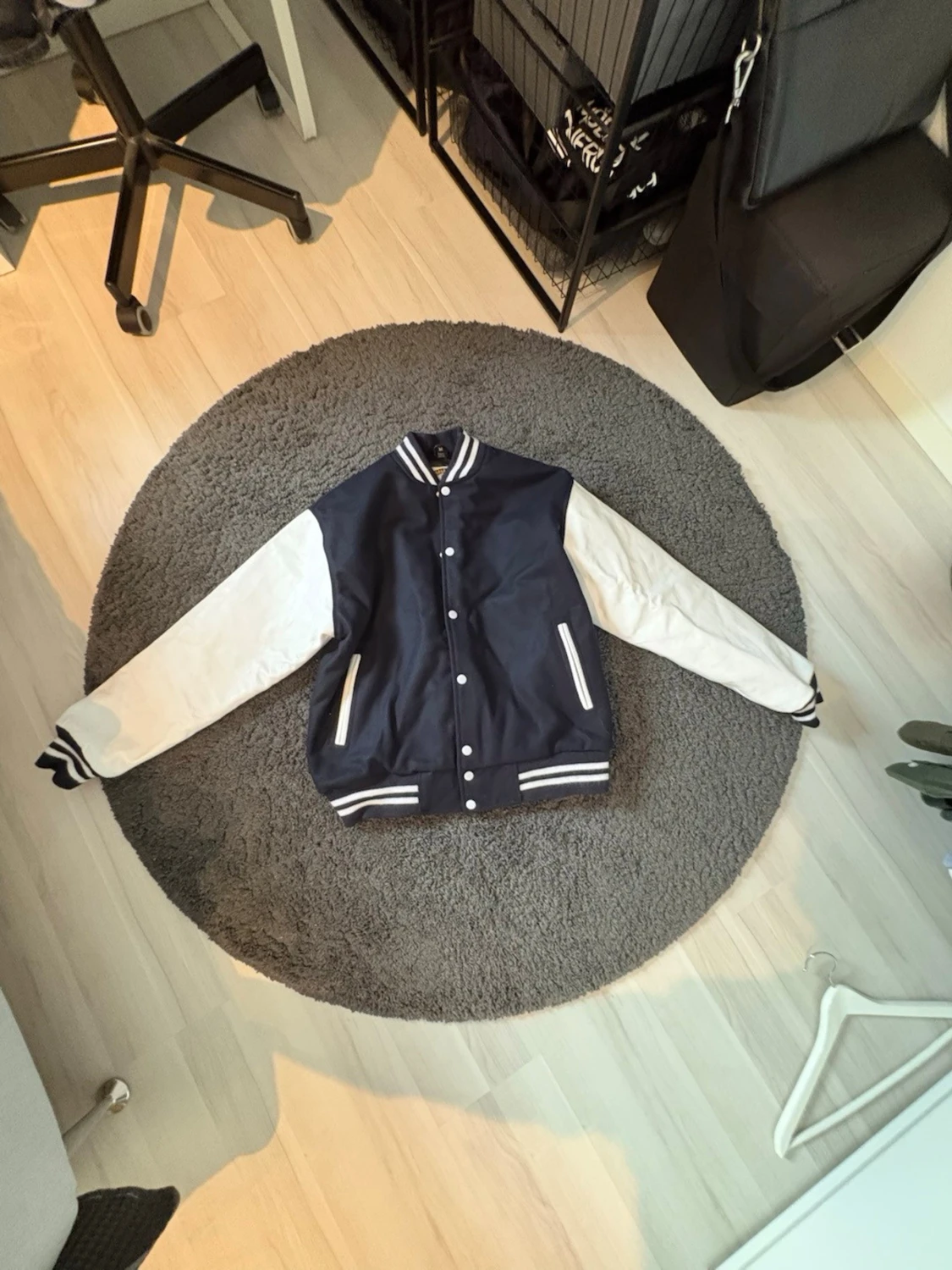 Exklusiv collagejacka med äkta läder - 1