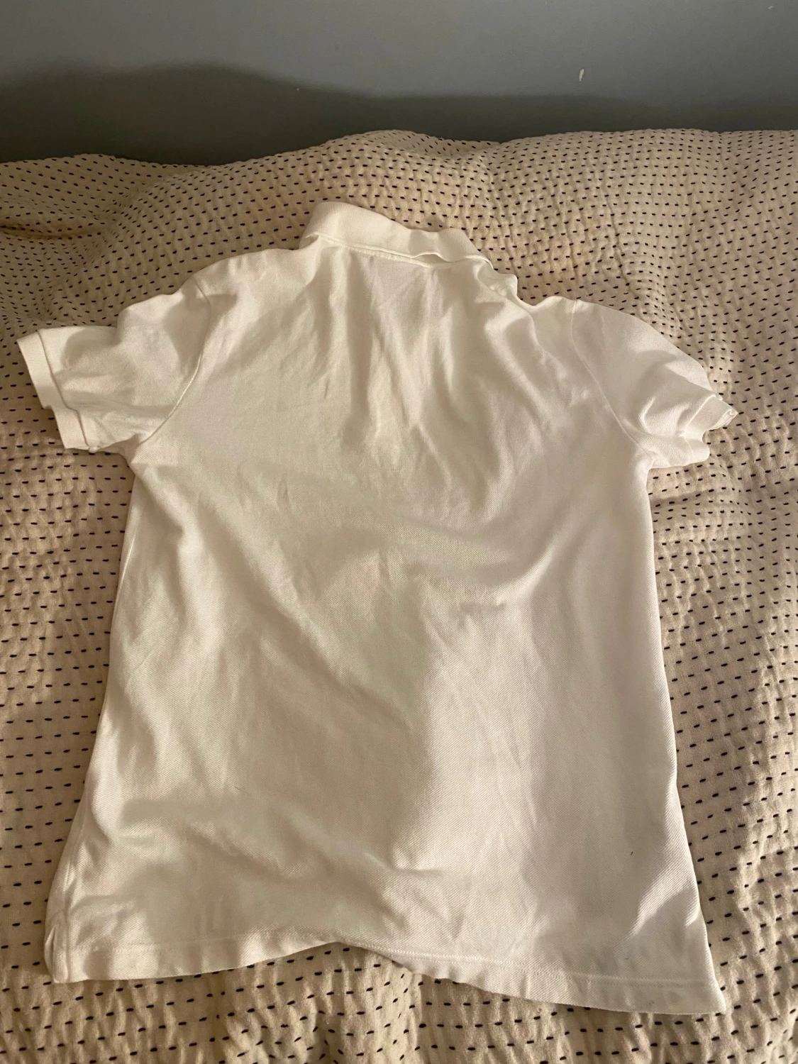 Vit pikétröja Lacoste slim fit M - 1