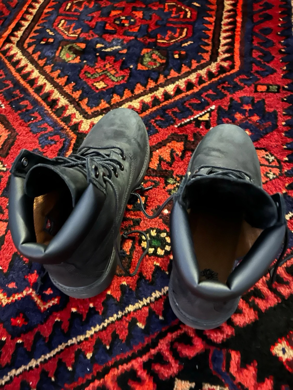 Svarta vattenimpregnerade timberland boots - 2