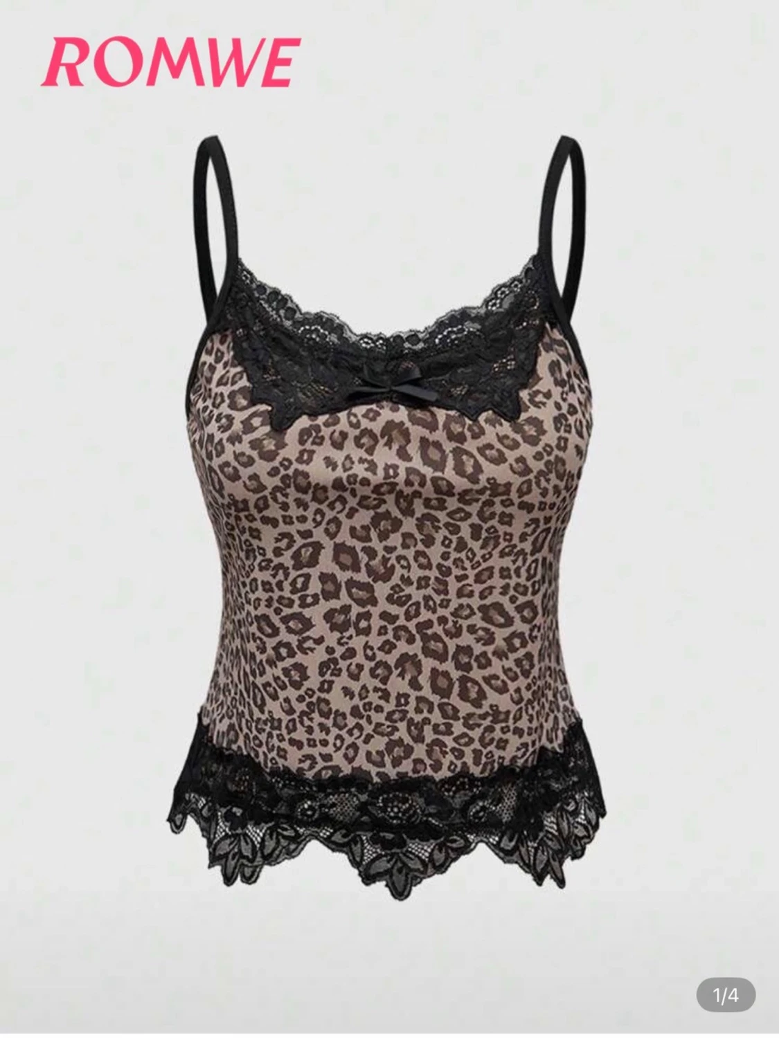 Leopardmönstrad linnetopp från Romwe - 2