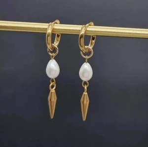 Handgjorda örhängen  - Material-rostfritt stål 