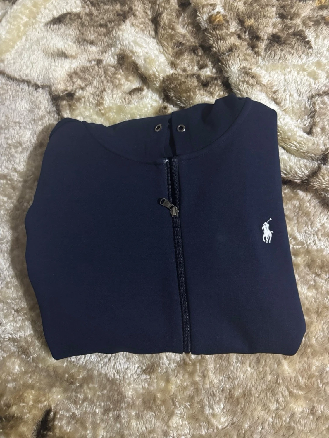En mörkblå Ralph lauren zip.   - 2