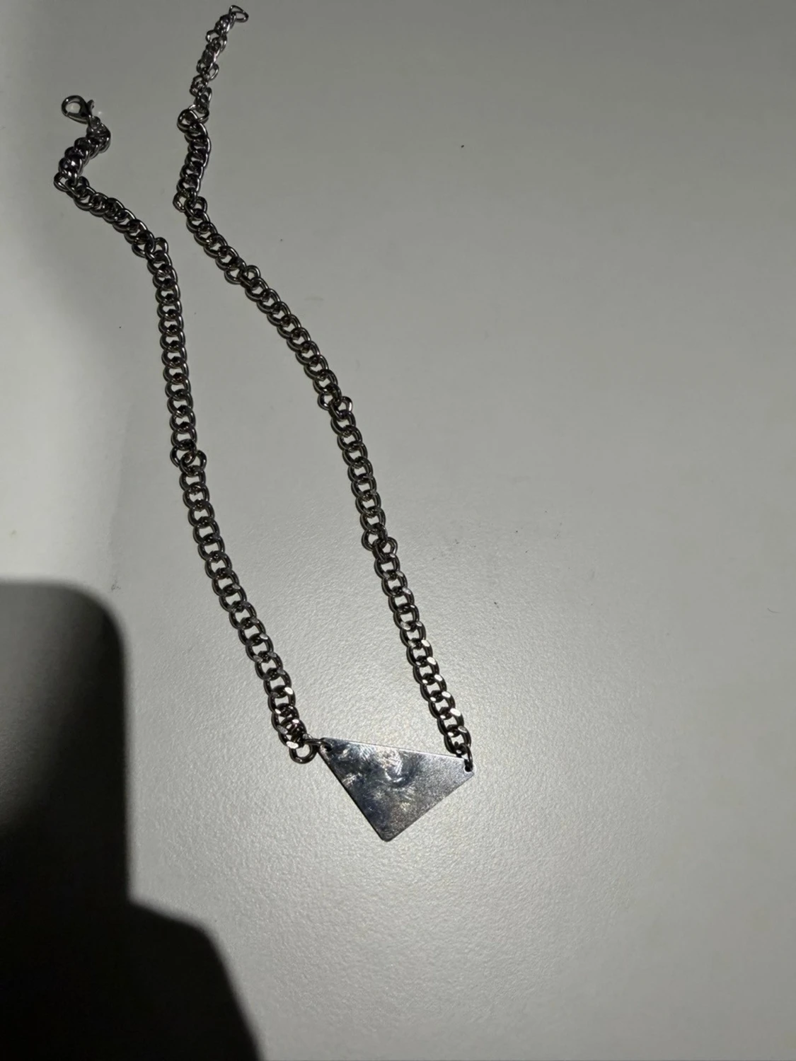Prada white & silver necklace - 1