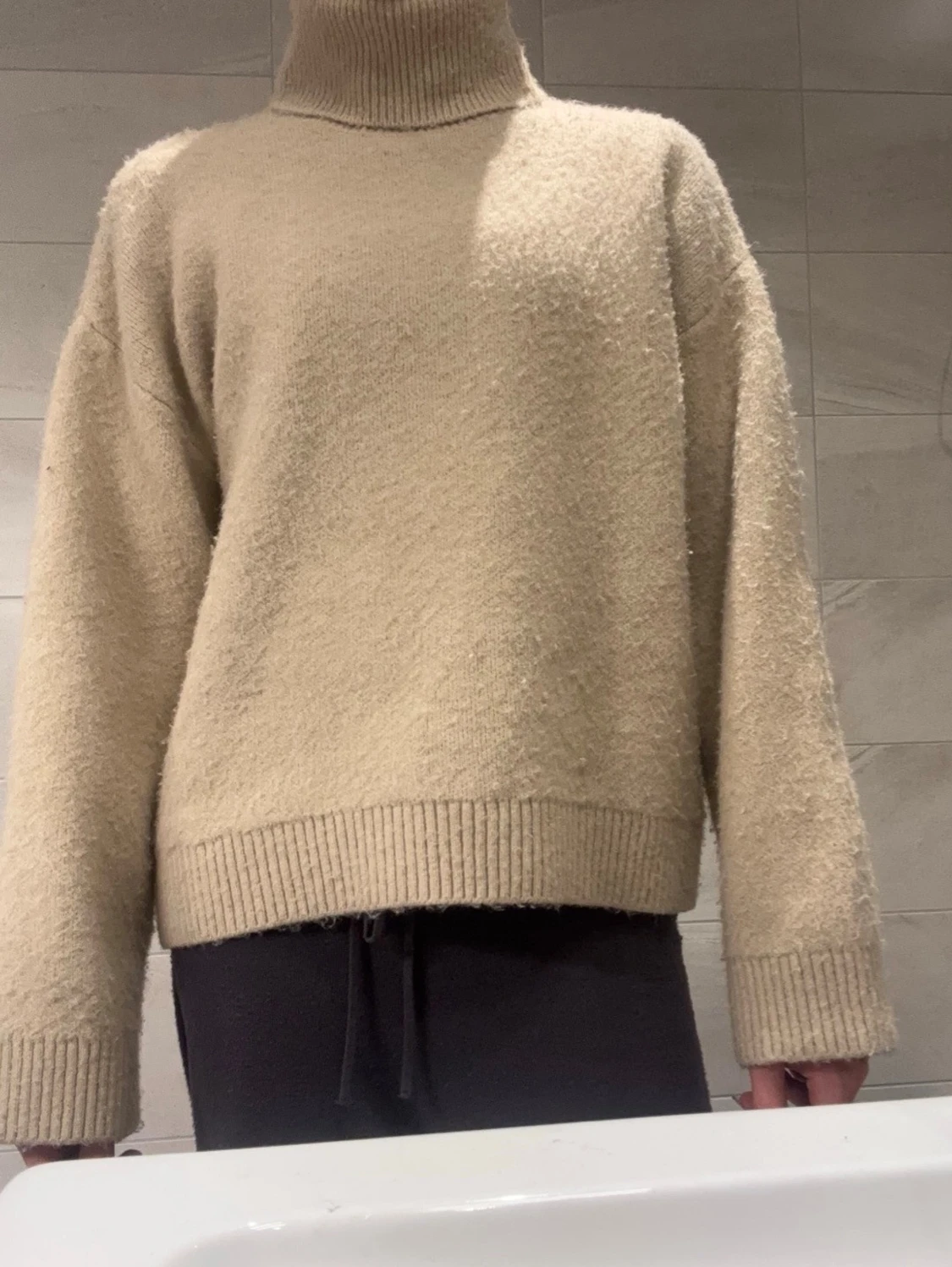 Stickad Begie polotröja  - 1