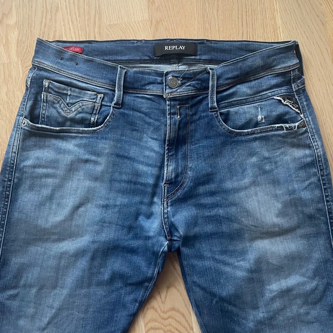 Blå Replay Anbass jeans W33 L32 - 2