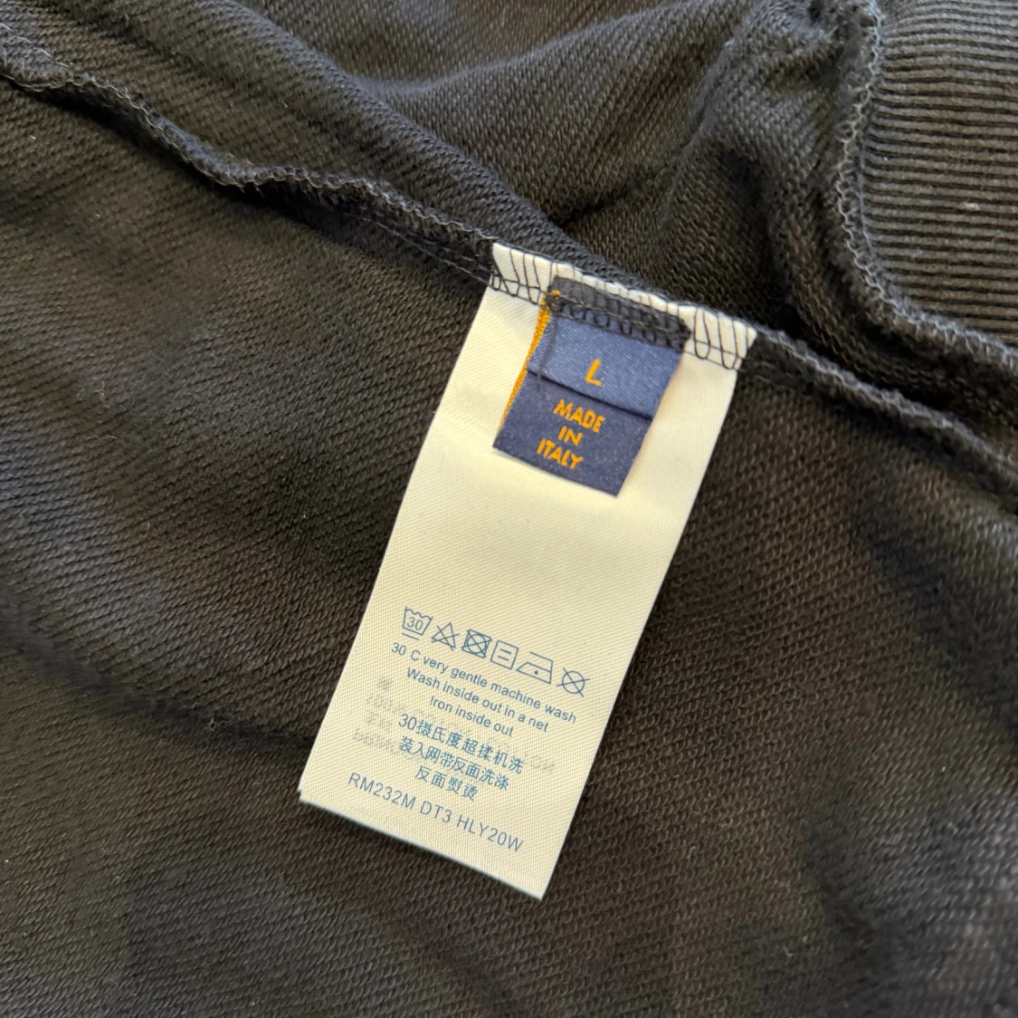 Svart Louis Vuitton hoodie med tryck - 3