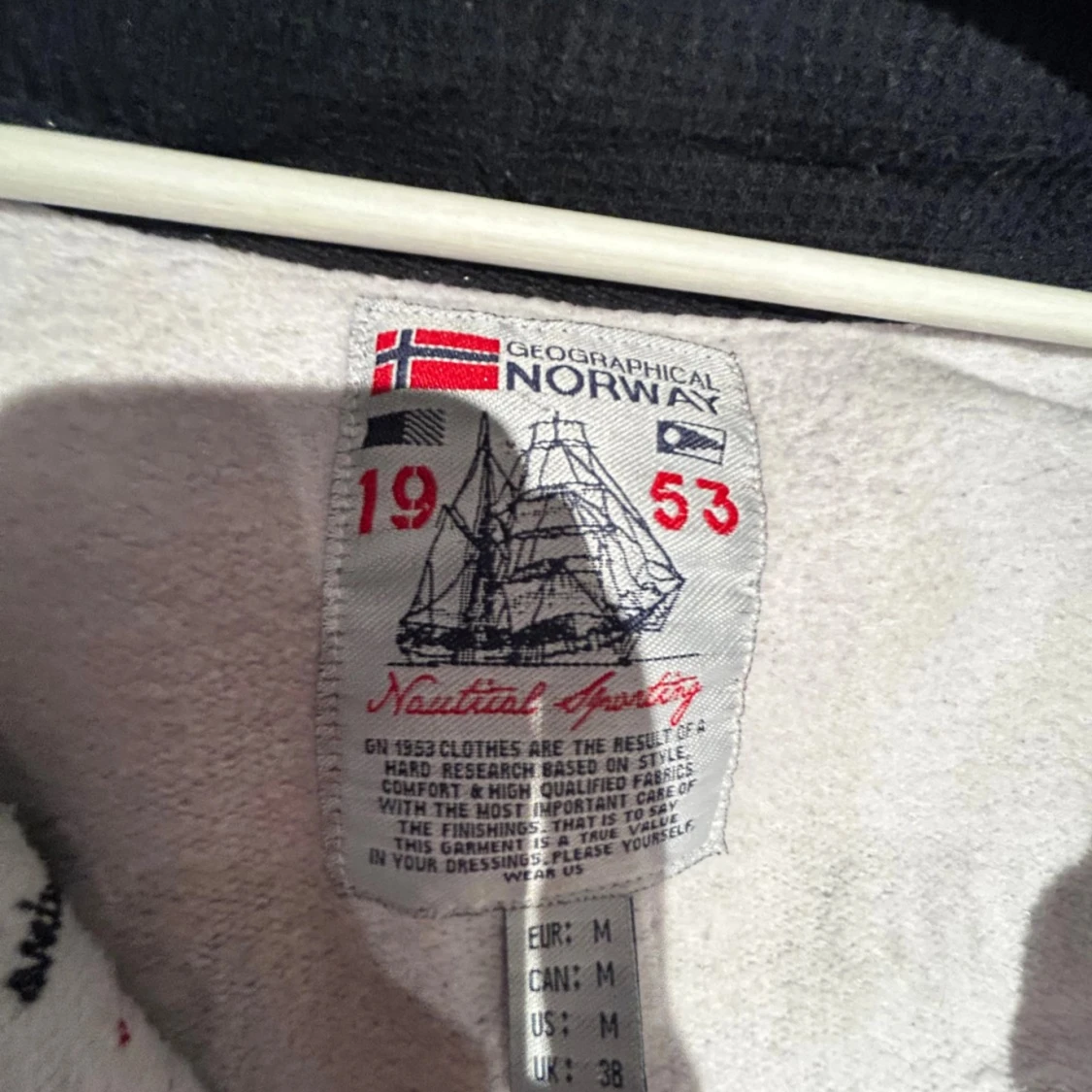 Vit hoodie Geographical Norway M - 91