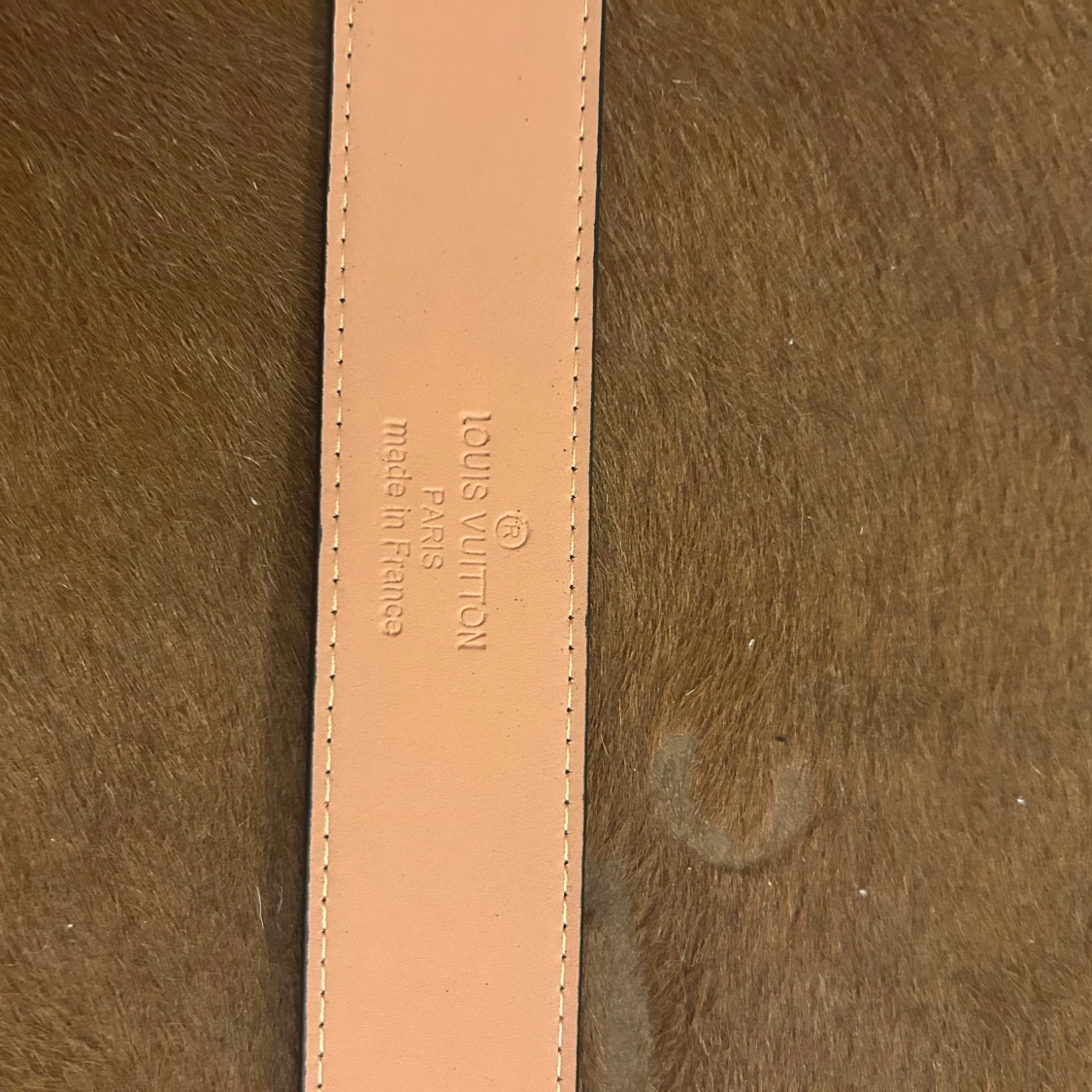 Louis Vuitton rutig skinnbälte - 3