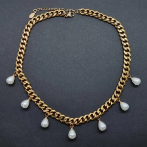 Handgjort halsband  - Material-rostfritt stål,  kedjetjocklek-7cm 