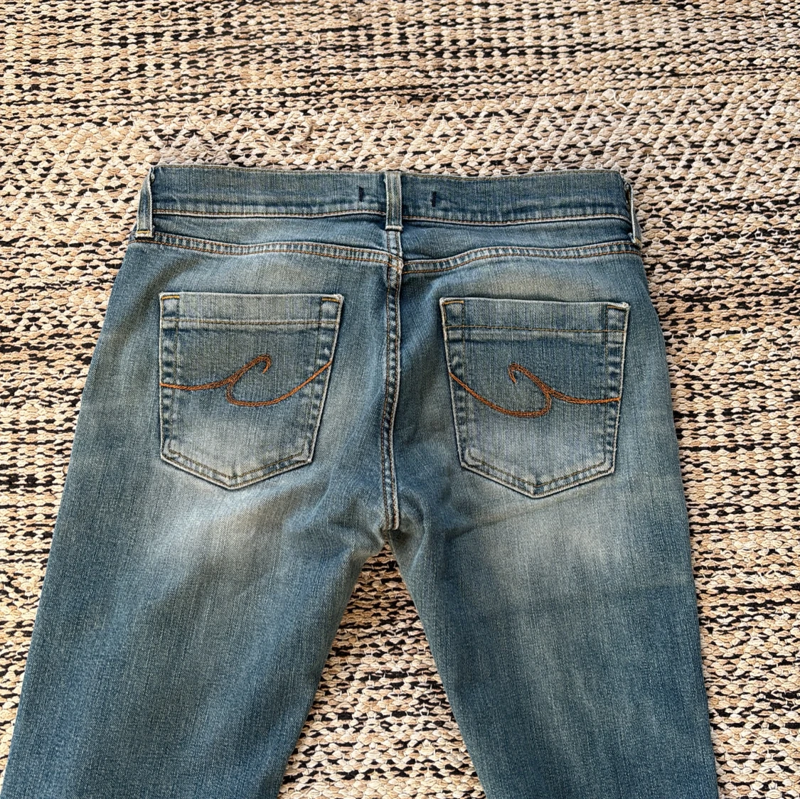 Blå bootcut jeans från Crocker - 1