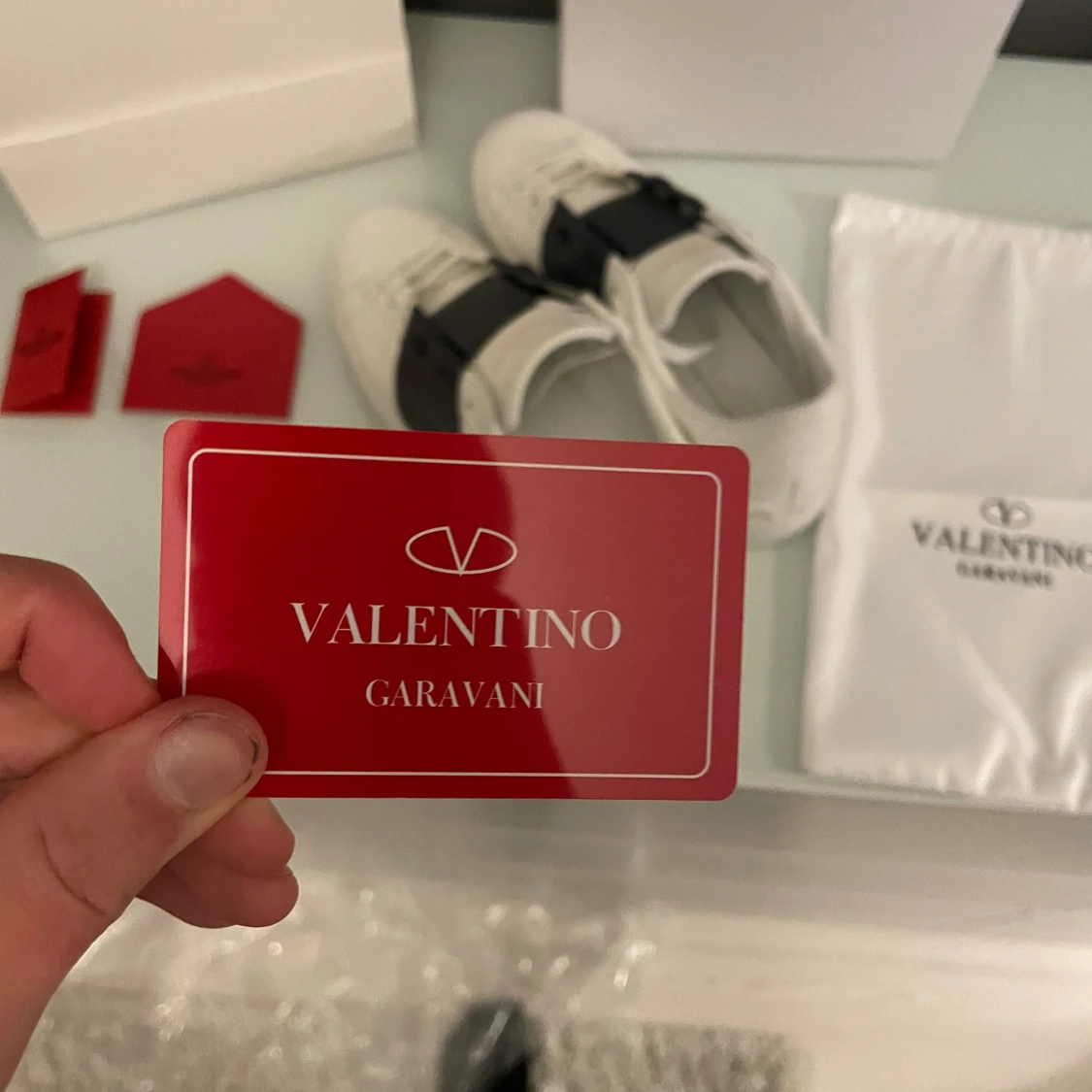 Valentino Garavani Open sneakers vit/svart - 3