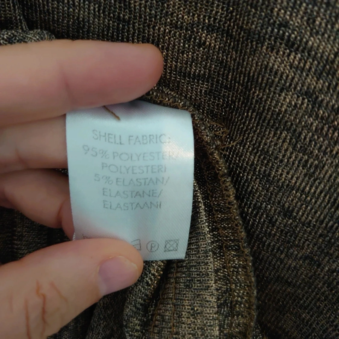 Guldbrun topp med drapering - 2