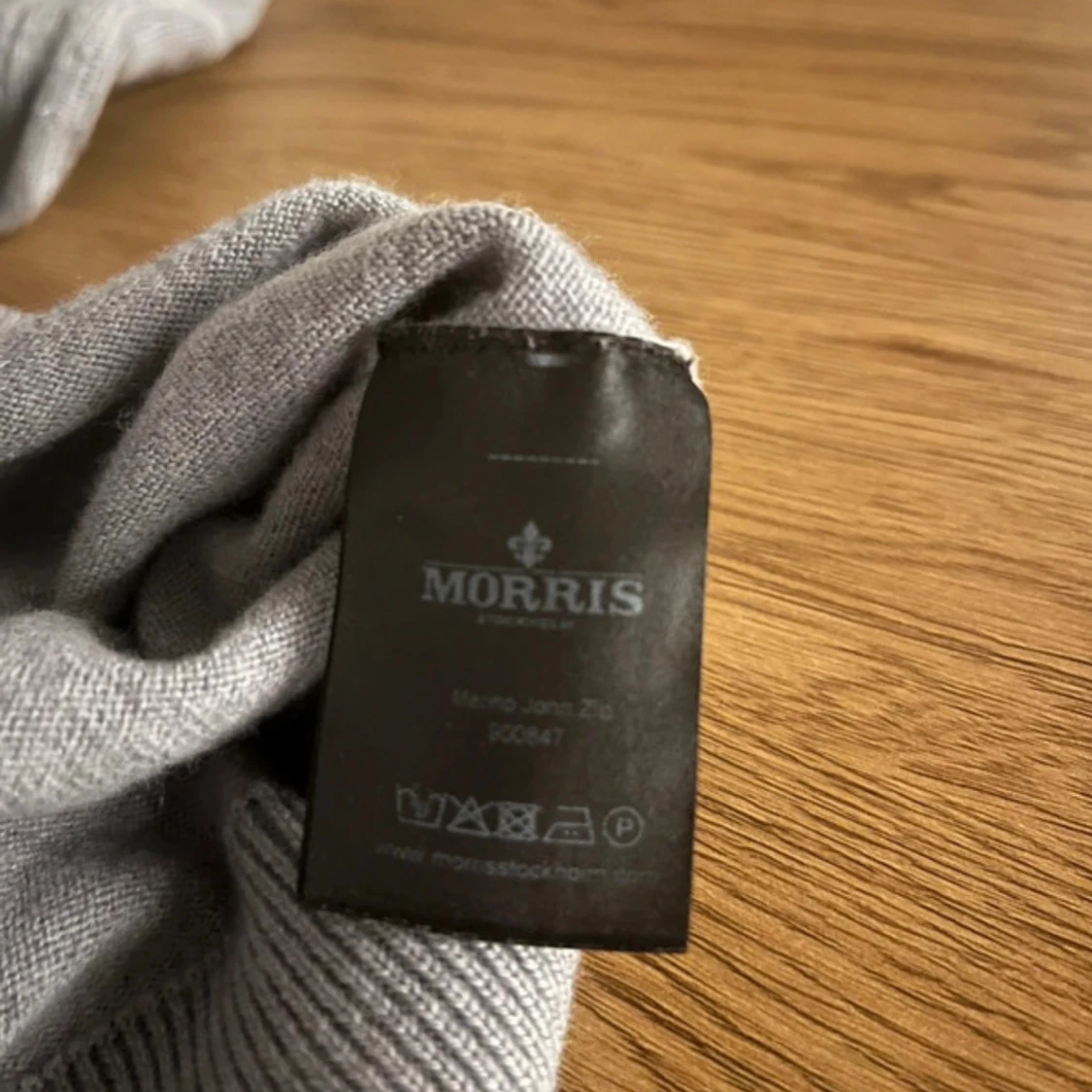 Grå merinoulltröja från Morris - 3