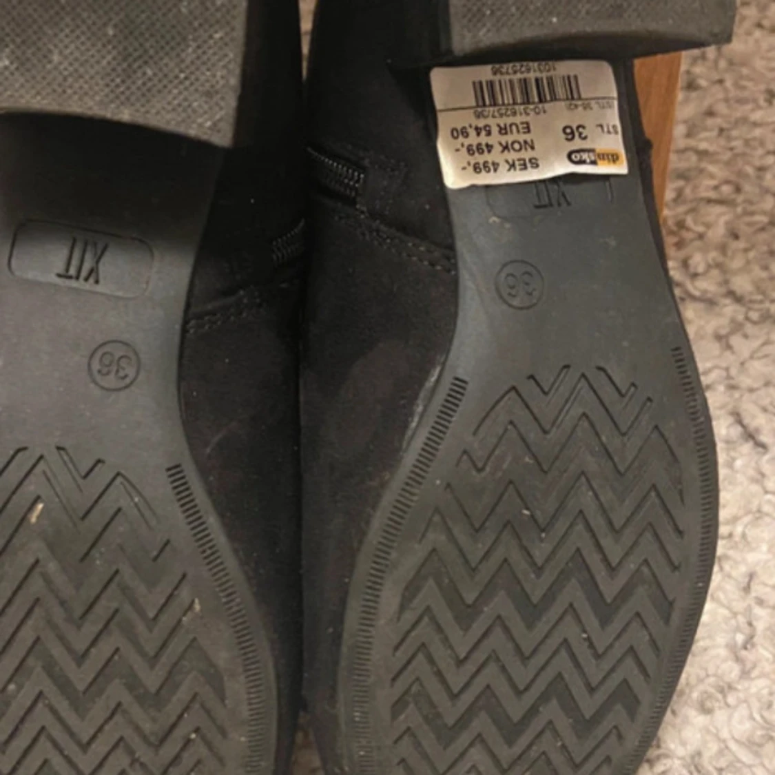 Svarta låga klackar stl 36 - 1