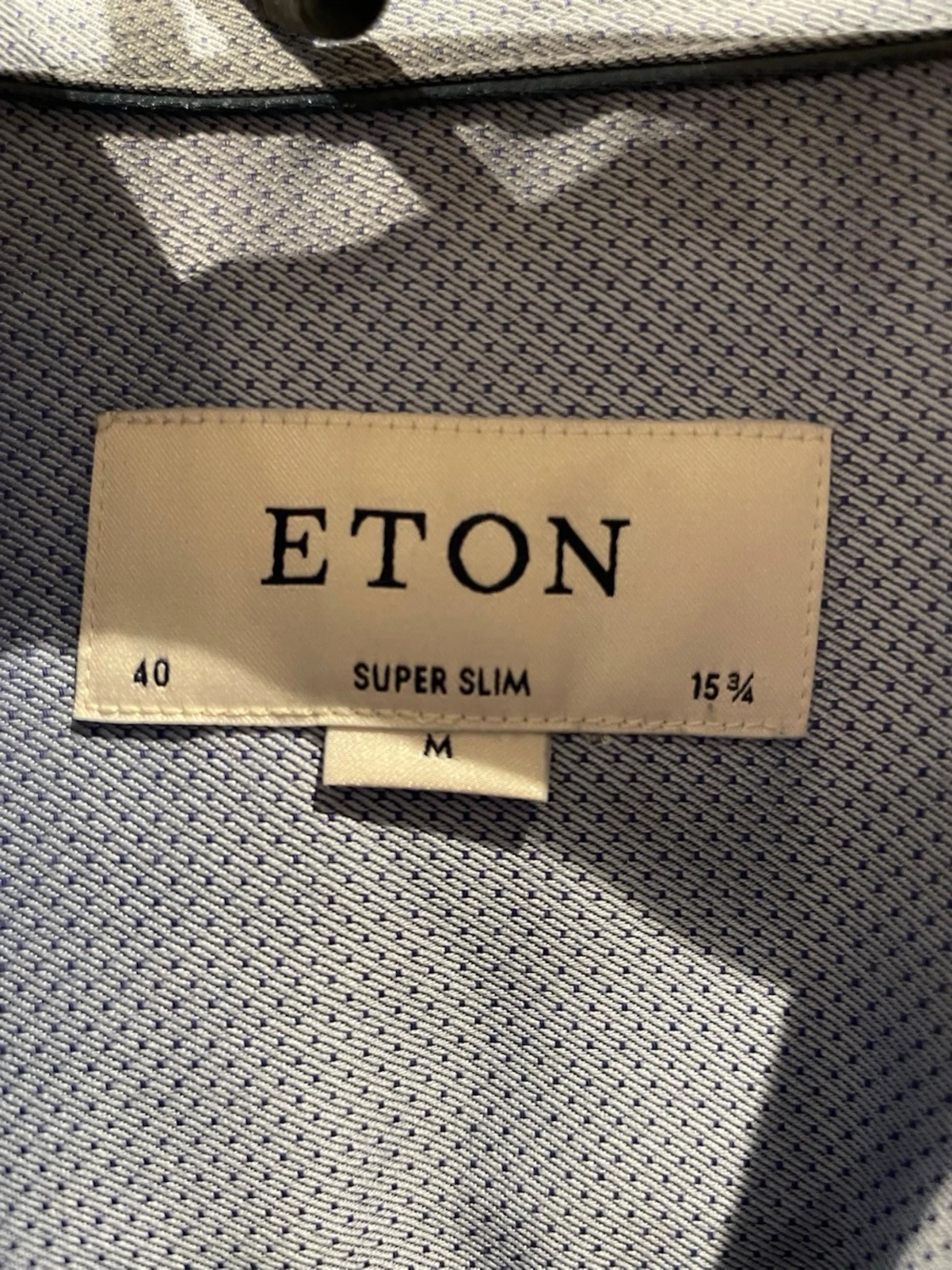 Blå super slim skjorta från Eton - 1