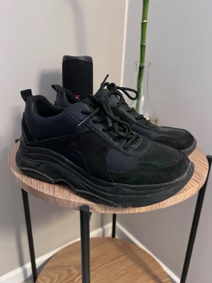 Chunky sneakers från Dinsko, storlek 40 - Ett par svarta lite högre chunky sneakers som knappt är använda 🖤 Storlek 40 men passar mig även bra som har stl 39!  Sulans höjd: 5 cm Längd (på utsidan): 27 cm