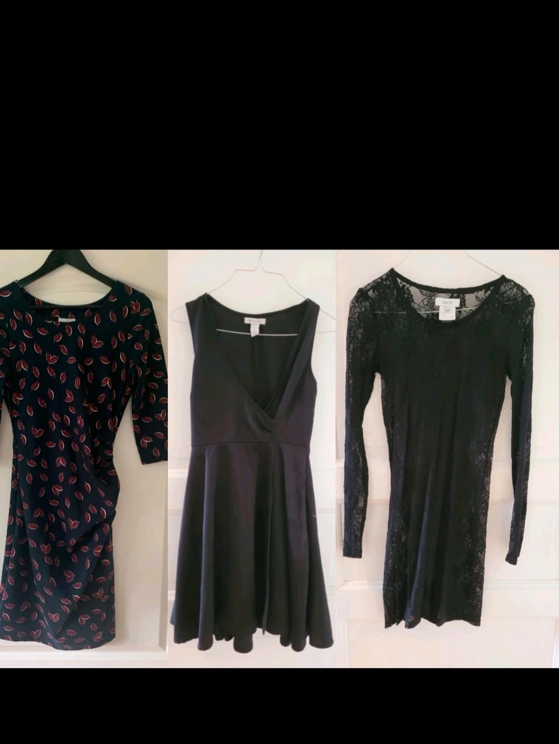 Tre snygga klänningar S