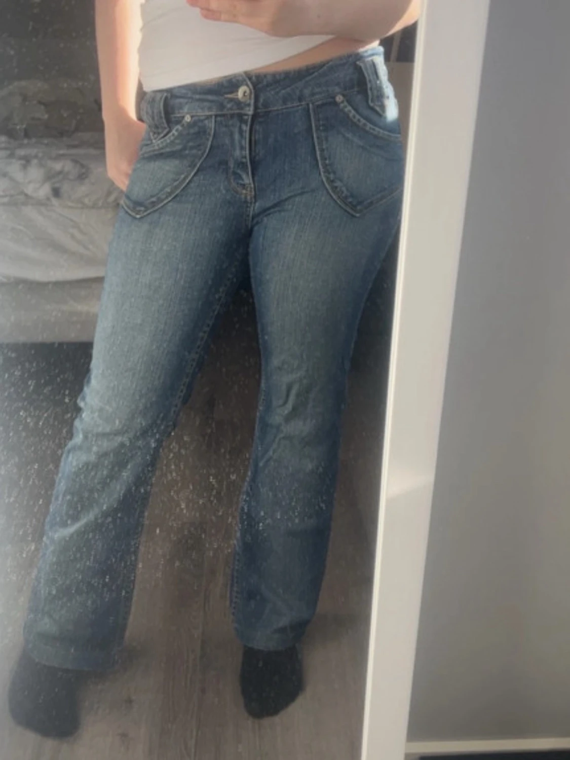 Lågmidjade jeans  - 1