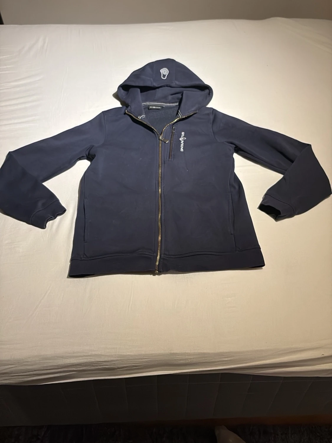 Mörkblå zip-hoddie - storlek S - mycket bra skick 👕📦