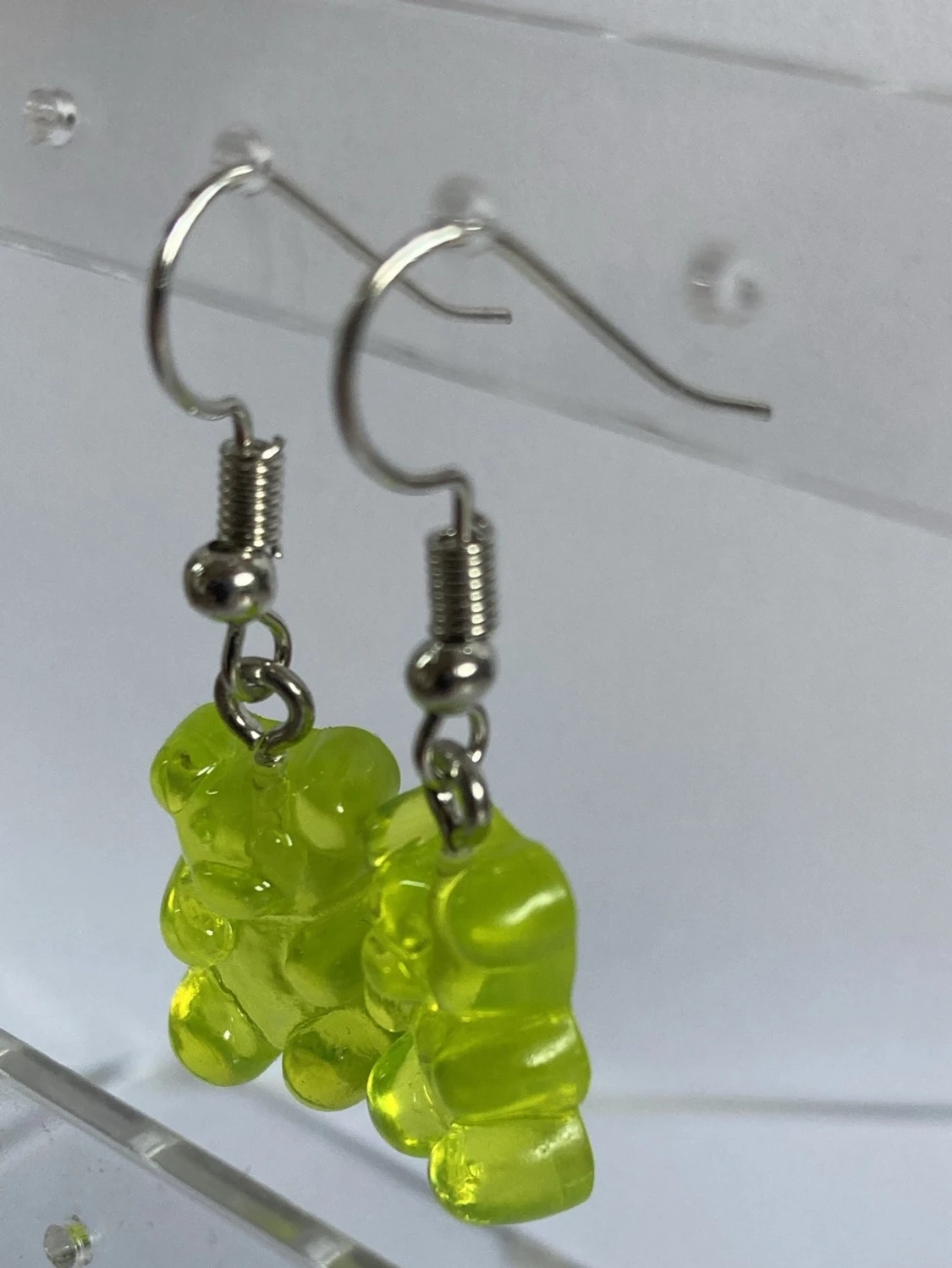  Gröna gummibjörns örhängen  - 1