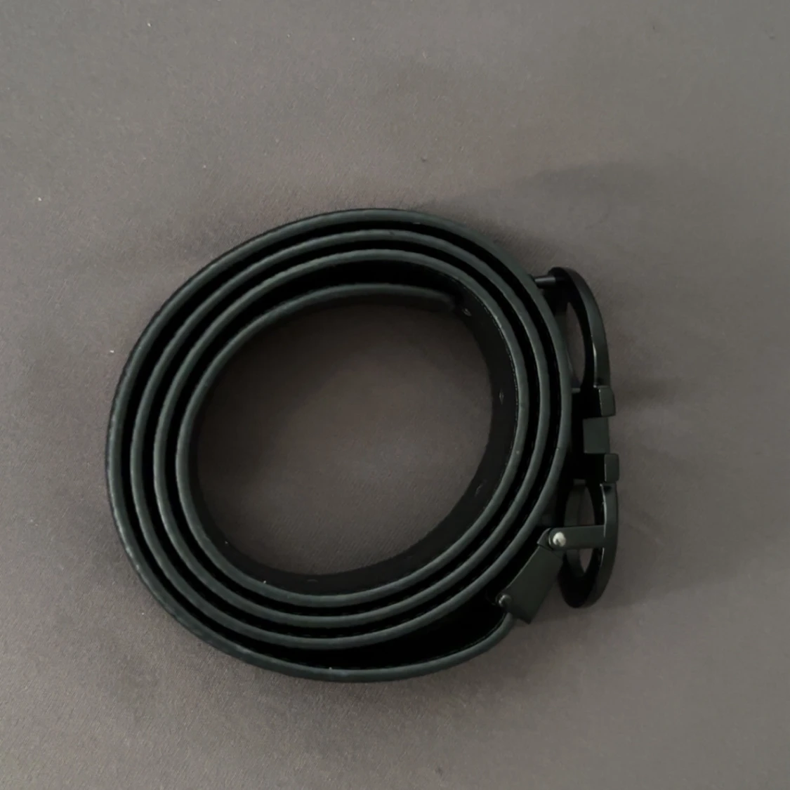 Svart Ferragamo skärp i skinn - 1