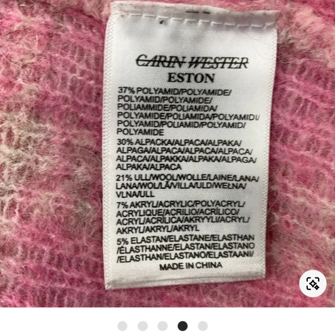 Rutig stickad tröja Carin Wester XS - 4