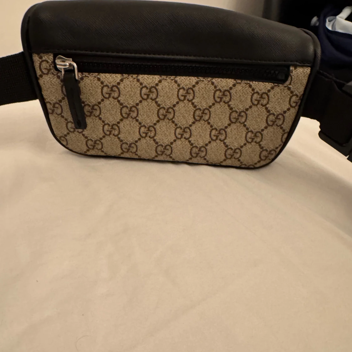  beige och svart axelväska - 3